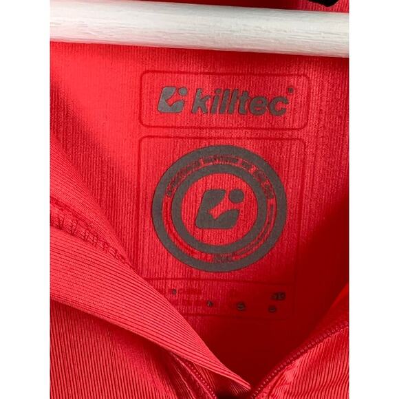 Killtec Long Sleeve 1/4 Zip Stand Collar Base-Layer T-Shirt Top Orange US 6 - Picture 6 of 7